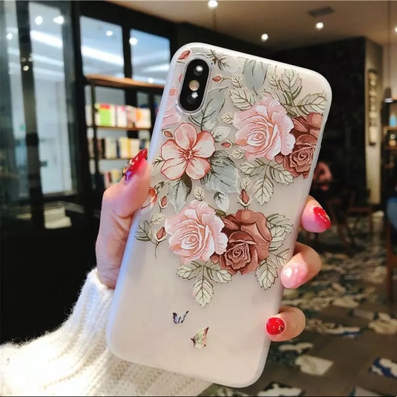 iPhone 5/5s/SE/6/6s/7/8/6+/6s+/7+/8+/X FLORAL CASE - Picture 1 of 1